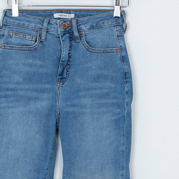 Forever 21 High Rise Skinny Denim Jeans Size 25 - Picture 2 of 7
